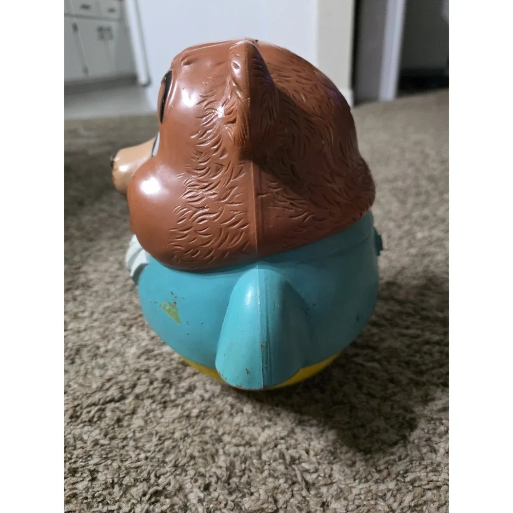 Vintage 1969 Fisher Price Chubby Cub Roly Poly Bear #164 Wobble Toy No String - Picture 4 of 8